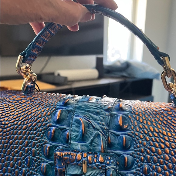 NWOT Brahmin Blue and copper Bag - Picture 2 of 10